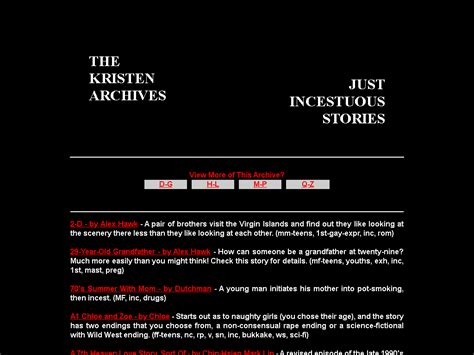 Just Incestuous Stories – Page 5 – Kristen archives and asstr sex .